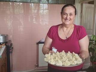 Learn how to make traditional Georgian khinkali, khachapuri with Nana