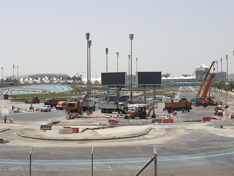 Yas Marina Circuit is undergoing extensive alterations