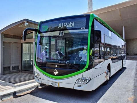 A bus in Riyadh, Saudi Arabia.