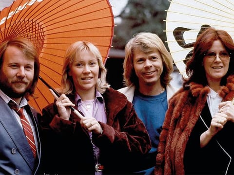 File photo: Members of the pop group ABBA, from left, Benny Andersson, Agnetha Foltskog, Bjorn Ulvaeus and Anni-Frid Lyngstad.