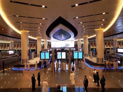 Passengers at Muscat International Airport.