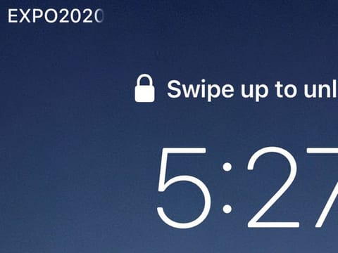 Screenshot of a phone with an Etisalat network connection. The network name was changed to 'Expo 2020' 
