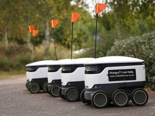 Photos: Delivery robots take the strain out of shopping in UK town