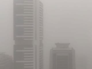 Readers' photos: Sandstorm hit Dubai. Burj Khalifa and other buildings are hardly visible due to this bad weather. 