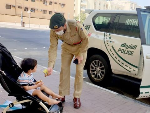 Lt Omar Al Zaabi, an officer at Al Muraqqabat Police Station, told Gulf News that he was on duty on September 26 this year, when he noticed a Filipina boy waving at the police patrol. He stopped the car and stepped out to greet the boy who was surprised.