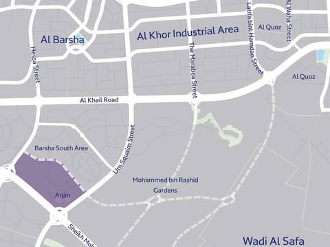 The new roads will mainly cover Mohammed bin Rashid Gardens in the growing community of 4,500 residents 