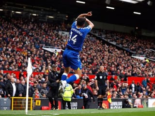 Look! Townsend marks goal by cheekily imitating Ronaldo's trademark celebration as Everton draw with Man Utd