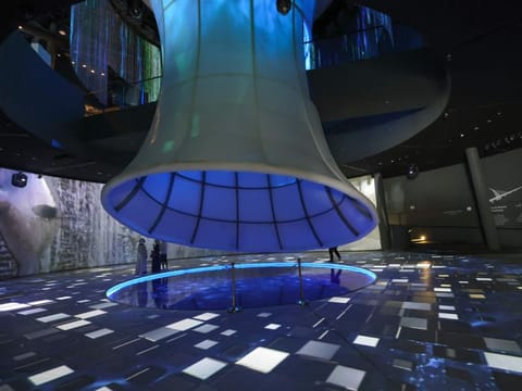 People visiting Kuwait Pavilion at the Expo 2020