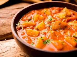 Aloo Tamatar Ki Sabzi or spiced potato and tomato curry