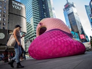Fountain for Survivors: New York artist nails it with mosaic grotto in Times Square