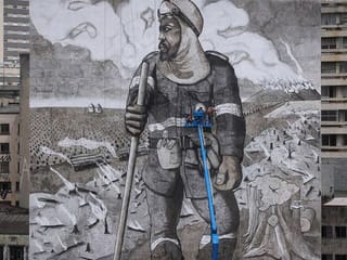 Photos: Street art emerges in Sao Paulo from the ashes of the burning Amazon 