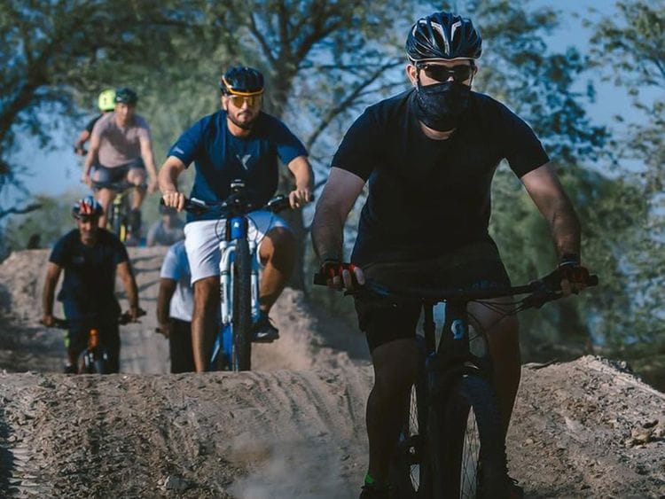 Hamdan mountain bike track Mushrif Park