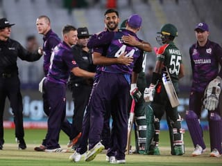 In Pictures: T20 World Cup - Scotland beat Bangladesh by 6 runs in Muscat