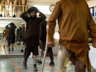 Photos: In Kabul clinic, Taliban and the soldiers they fought confront wounds of war 