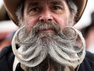 Facial hair aficionados face off at German Moustache and Beard Championships