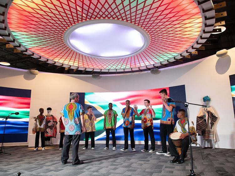 At the South Africa pavilion Expo 2020