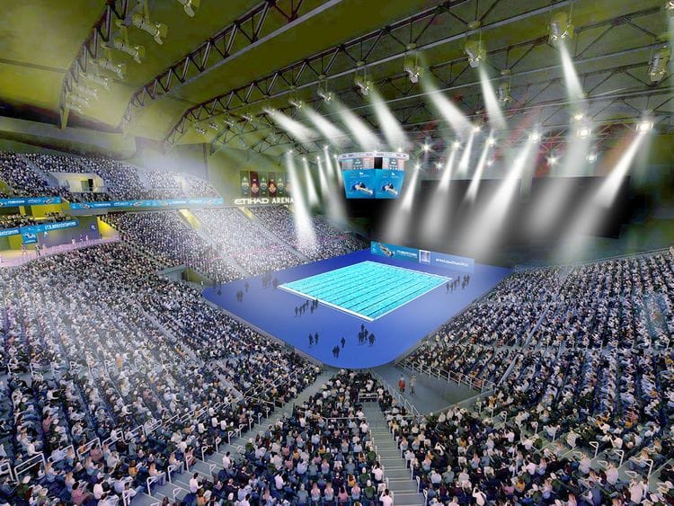 The Fina World Championships swimming pool will be constructed on Yas Island