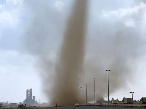 Tornado in Ras Al Khaimah on Wednesday, October 27, 2021.