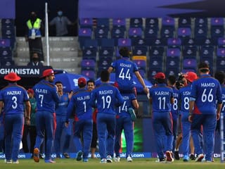 LOOK: T20 World Cup in UAE - Fitting farewell for Asghar Afghan as Afghanistan thump Namibia 