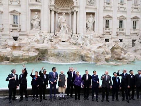 World leaders pose for G20 Summit in Rome, Italy 