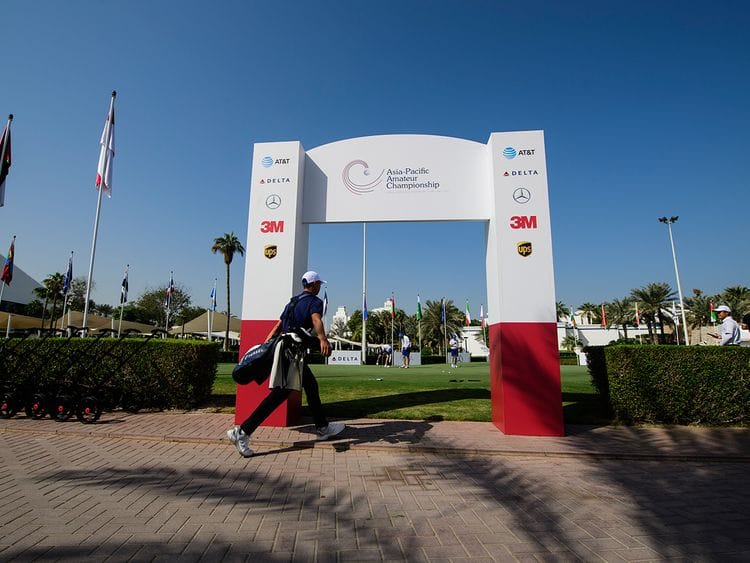 The Asia-Pacific Amateur Championship is being held in the UAE for the first time