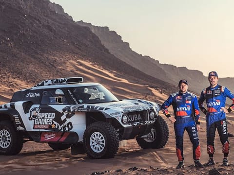 Poland’s Jakub Przygonski (left) is chasing a cars victory with German co-driver Timo Gottschalk. 