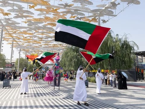 Amna Abulhoul, Expo 2020 Dubai Executive Creative Director, announces on Wednesday the exciting line up of of events to be held at the Expo-2020 Dubai as part of the UAE's Golden Jubilee National Day celebrations.