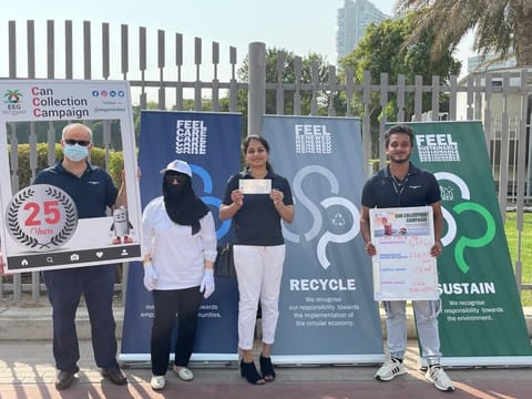  Hundreds of people of all age groups, including academic and government institutions, hospitality, industry establishments, private organisations and families came together to deposit aluminium cans for recycling.