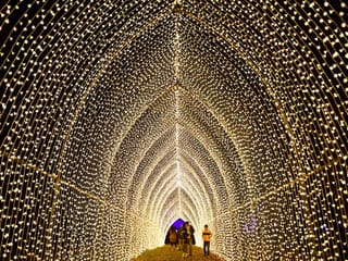 Lightscape: Art installation of light, colour and sound