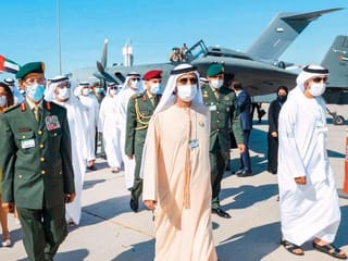 Sheikh Mohammed, Sheikh Hamdan visit Dubai Airshow 2021