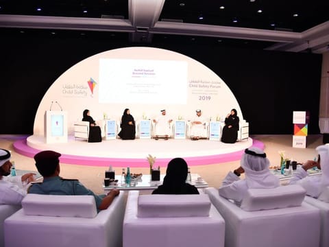 A panel discussion in progress during an earlier edition of Child Safety Forum in Sharjah.