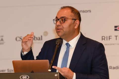 Ramit K Mandhwani from Dubai-based Capprricorn Advisors LLC speaks Gulf News Immigration and Citizenship Exhibition on Saturday.  