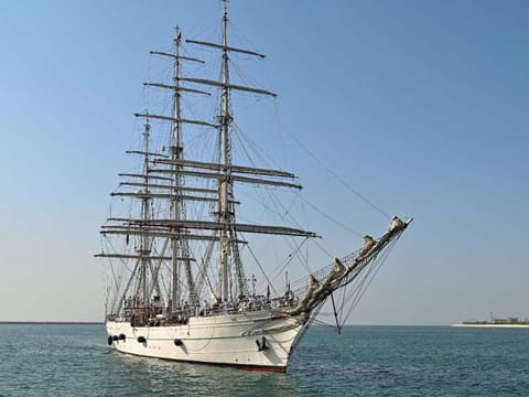 The Royal Navy of Oman’s ship ‘Shabab Oman II’ 