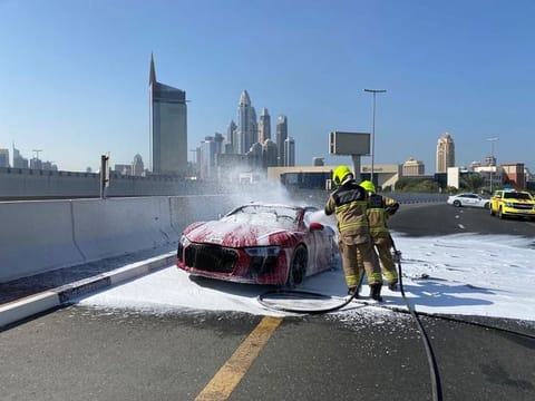 Dubai Civil Defence responded to the incident in six minutes