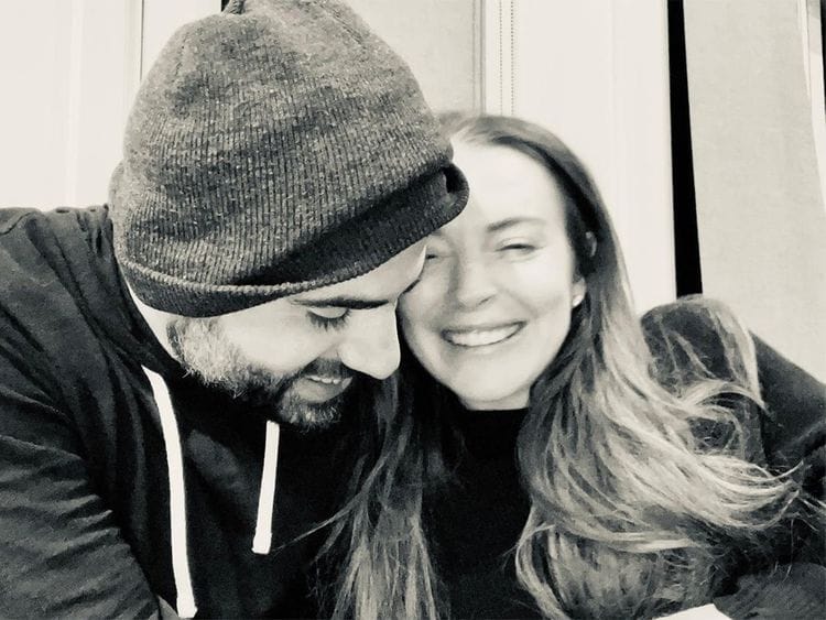 Lindsay Lohan with Bader Shammas 