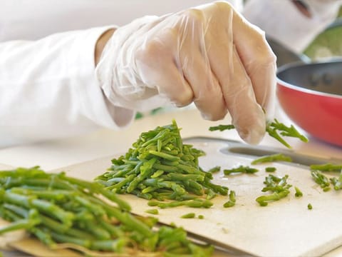 Salicornia is grown in the UAE using reject brine from inland desalination units