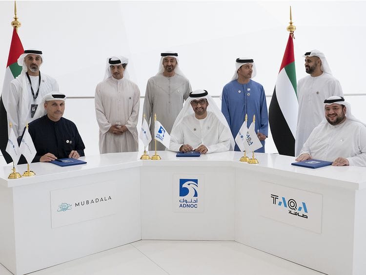 MBZ, ADNOC and TAQA