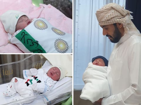 Over two dozen babies were reported across various UAE hospitals in the wee hours of today.