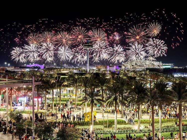 Expo 2020 Dubai fireworks