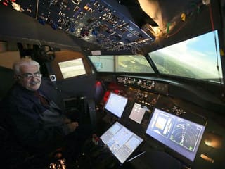 Photos: Jordanian flies the world from homemade basement cockpit