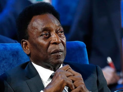 A file photo of Brazilian football legend Pele  