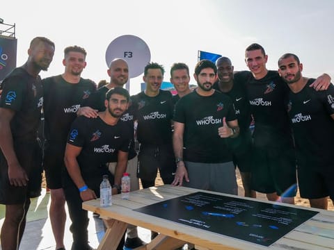 Sheikh Hamdan with participants in the Gov Games 2021.