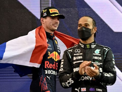 Lewis Hamilton (right) has got over the disappointment of losing last year's drivers' title to Max Verstappen last year and brace for the new season.