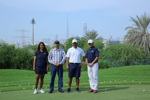 The EAGL Team with Shiv Kapur (second from right) at The Track Meydan, Dubai.