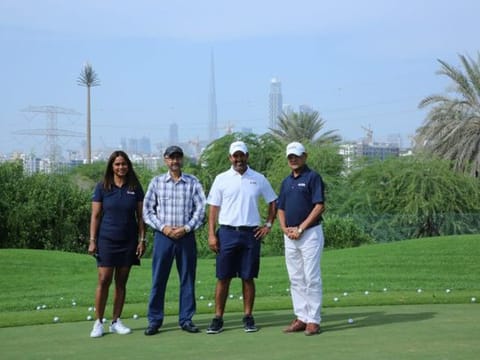The EAGL Team with Shiv Kapur (second from right) at The Track Meydan, Dubai.