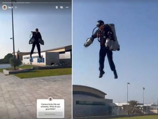 Watch: ‘Curious to try this out,’ says Sheikh Hamdan, shares video of an anti-gravity jet suit demonstration in Dubai on Instagram