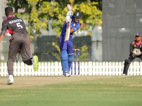 Harnoor Singh got off to an impressive start to the Asia Cup with a century against hosts UAE at ICC Academy grounds on Thursday.
