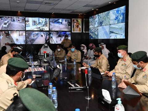 Dubai Police officials discuss security arrangements for the New Year's Eve celebrations. 
