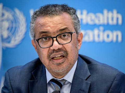 World Health Organization (WHO) Director-General Tedros Adhanom Ghebreyesus. 