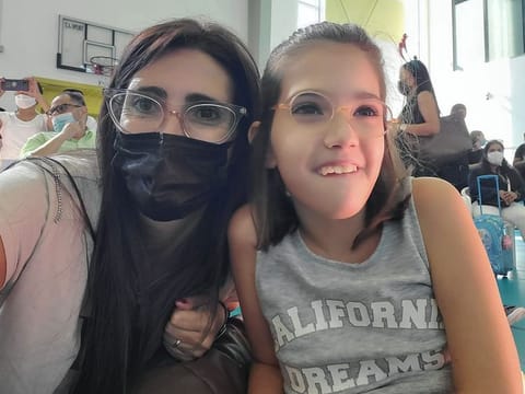 Sofia with her mum, Benedetta 